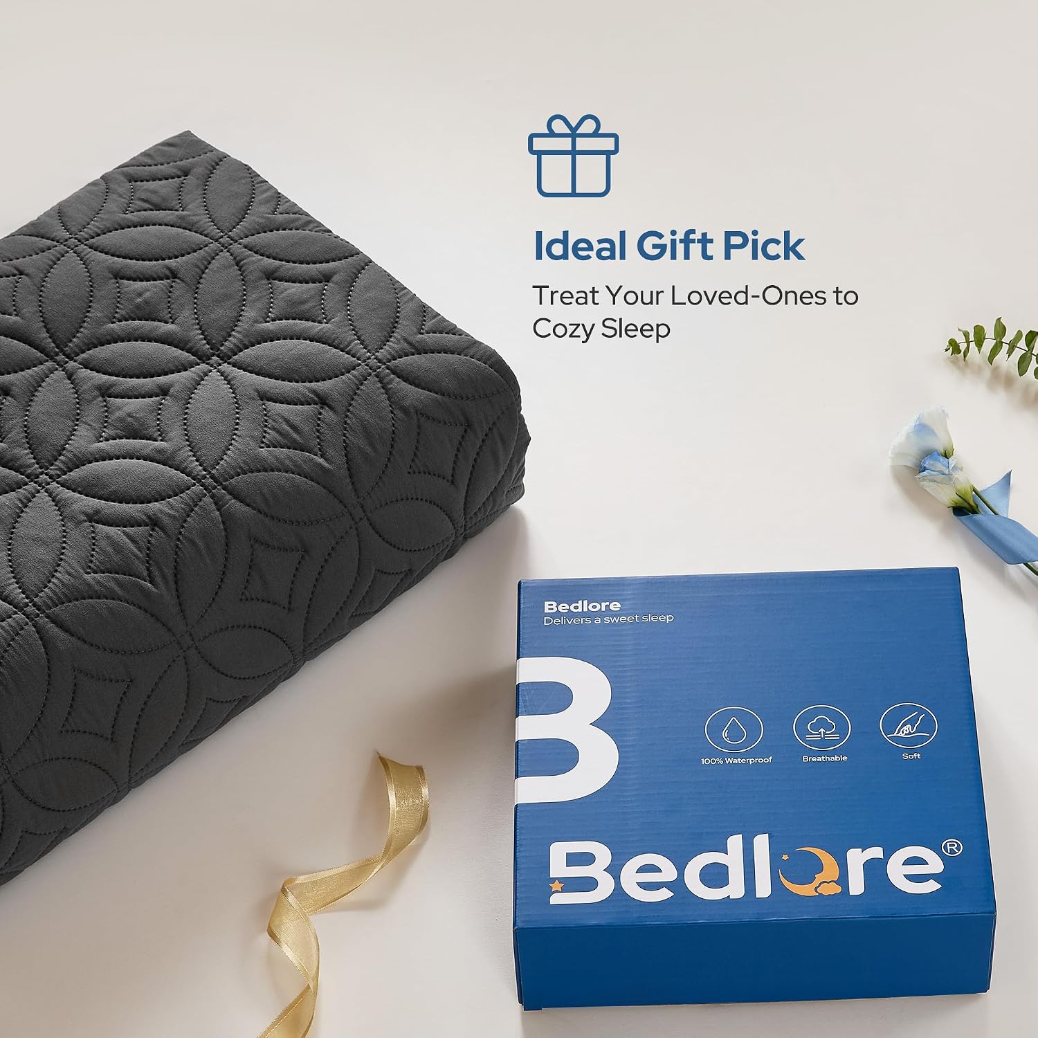BEDLORE Waterproof Mattress Protector, Queen Size Mattress Pad Noiseless - Image 5
