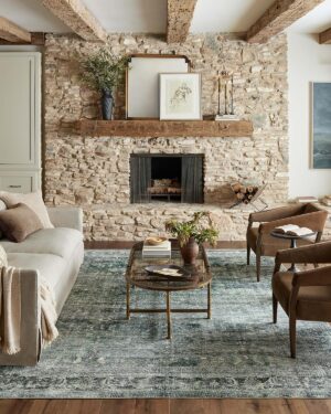 Loloi Magnolia Home Banks Blue/Lago...