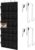 GORILLA GRIP Over the Door Shoe Organizer, 24 Large Pockets, Black