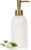 Natheeph 14OZ Ceramic Soap Dispenser Bathroom/Kitchen Can Fill Liquid-White