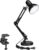 TORCHSTAR Metal Desk Lamp, Adjustable Swing Arm, E26, Black