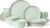 Famiware Saturn Stoneware Dishes Dinnerware Set for 8, Rimmed Plates, Bowls