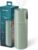 Homedics Portable Ultrasonic Humidifier, USB Rechargeable Aromatherapy Cool Mist Humidifier with 7.7 oz Easy-Fill Tank, Continuous & Intermittent Mist, 7-Color Nightlight, Auto Shutoff (Green Sage)