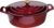 La Cuisine Enameled Cast Iron Oval Dutch Oven Casserole Dish Pot with Lid 5 QT Internal Matt Black Enamel Coating, Cranberry, Gold-Plated Stainless Steel Lid Handle, Oven Safe