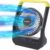 Gazeled Battery Powered Fan, Long Lasting Battery Operated Fans for Camping, Portable D-Cell Desk Fan with Timer, 3 Speeds, Whisper Quiet, 180° Rotation, for Office, Bedroom, Outdoor, 5”, Model: F15