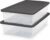 HOMZ Clear Plastic Storage Bins w/Snaplock Lids, 28 Qt, Gray, 2 Pack
