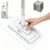 Pawnexa Mop,Clamp Mop,Hands Free Multi Purpose Flat Mops with Squeegee,Shark Tooth Grip for Any Cloth,Dry and Wet Use,Cleaning Mops for Whole House(40”Handle,6 Cloths)