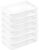 Sterilite Storage Box, Stackable Clear Plastic Bins, 41 Quart, 6-Pack