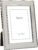 Siena Flat Double Border Plain Silver Picture Frame, Tarnish Resistant Finish, Perfect Photo Frame for any End Table, Credenza, Shelf, or Nightstand, Silver 5×7