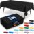 misaya 6 Packs Plastic Table Cloth Black Disposable Tablecloth