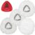 Spin Mop Replacement Head – EasyWring Mop Refills with Base Compatible with O-Cedar Triangle Spin Mop, Microfiber Mop Replace Head Easy Cleaning Floor Head Mop (White)