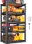 Storage Shelves,Adjustable Shelving Unit,5T Wood Garage Shelving ,Heavy Duty Garage Storage Shelves, Quick-Install Metal Shelving Unit Utility Rack Shelf for Warehouse, Pantry, Kitchen71.2’H*28’W*12’D