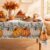 Horaldaily Fall Tablecloth 60×84 Inch Rectangular, Thanksgiving Autumn Harvest Orange Pumpkin Buffalo Plaid Table Cover for Party Picnic Dinner Decor
