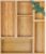 MapleGrace Bamboo Drawer Organizer Set, Individual Wood Storage Organizers