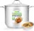 NutriChef 12-Quart Stainless Steel Stockpot – 18/8 Food Grade Heavy-Duty Induction-Compatible Pot with See-Through Lid, Ideal for Stews, Broths, Simmering & Soups, Dishwasher Safe – NCSP12