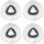 4 Pack EasyWring Spin Mop Refill Replacement Heads – Microfiber, Compatible with Triangle Spin Mop, Multi-Surface Cleaning