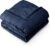 Bare Home Weighted Blanket All-Natural 100% Cotton with Nontoxic Glass Beads 60″x80″ 17lbs, Dark Blue