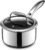 HexClad 1QT Hybrid Nonstick Saucier with Lid, Induction Ready