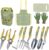 Green Garden Tools Set 12-Piece, Gardening Gifts for Women Men
