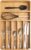 KitchenEdge Silverware & Utensil Organizer, Fixed 10.5 in, Bamboo