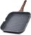 SENSARTE Nonstick Grill Pan for Stove Tops, Versatile Griddle with Pour Spouts, Square Big Cooking Surface, Durable Skillet Indoor & Outdoor Grilling. PFOA Free, 9.5 Inch