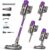 Cordless Vacuum Cleaner for Home – Powerful Stick Vacuum with HEPA Filter, 55-Min Runtime, LED Light, Anti-Tangle Brush, Detachable Battery,Lightweight Vacuum for Pet Hair,Carpets & Hard Floors