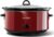 Crock-Pot 8-Quart Manual Slow Cooker, XL Family Size Serves 10+ People, Removable Stoneware with Warming Setting, Dishwasher Safe for Easy Cleanup, Red