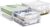 Plastic Storage Bags with Easy-Glide Zipper, Pack of 6, Durable Clear Vinyl Zippered Storage Bags for Clothes Sweaters Comforters Blankets Sheets Bedding (10.5 x 10.5 x 2.5 Inch, Transparent White)