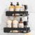 TAILI Shower Caddy Suction Cup Rustproof Metal Shower Shelves Black 2pack