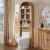 IFGET Arched Over The Toilet Storage Cabinet with Acrylic Doors,Natural Oak
