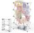 4-Tier Foldable Clothes Drying Rack, Adjustable Width 16.3″-27.95″, Heavy Duty Stainless Steel Laundry Drying Rack Holds Up to 60 lbs, No Assembly, Space-Saving Indoor & Outdoor Drying Rack