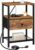LOAKEKEL Night Stand, Small Nightstand with Charging Station
