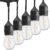 SUNTHIN 105FT Outdoor String Lights with 34 1W LED Bulbs