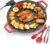AORAN Indoor Grill Electric Smokeless Set – Nonstick Electric Griddle for Indoor Use, Compact & Versatile Cooking for Steaks, Pancakes & BBQ, Includes Silicone Spatula, Oil Brush & Food Tongs