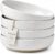 Gencywe 8.3″ Pasta Bowls Set of 4, 34 oz Ceramic Salad Bowls, White Serving Plate, Wide and Shallow Bowl for for Fruits, Noodle, Dinner, Housewarming Wedding Christmas Dishwasher and Microwave Safe