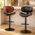 YaFiti Swivel Bar Stools Set of 2, Bar Stools for Kitchen Counter, Black