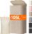 Lifewit 105L Large Laundry Basket with Lid, Laundry Hamper with Plastic Handles and Removable Bag, Foldable Tall Dirty Clothes Hampers for Laundry for Laundry Room, Bedroom, Bathroom, Dorm, Beige