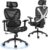 GABRYLLY Ergonomic Office Chair, Big and Tall Mesh Chair with Lumbar Support, 3D armrest – 215° Rotation, Adjustable Headrest & Soft Seat, Durable Computer Chair 350LBS for Work Gaming
