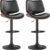 YaFiti Bentwood Swivel Bar Stools Set of 2, Bar Stools for Kitchen, Black
