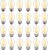 GvvooHome 24 Pack LED S14 Replacement Light Bulbs, Waterproof 1W Vintage Edison Bulbs for Outdoor Patio Backyard String Lights, Dimmable, E26 Regular Medium Screw Base, 2200K Warm White