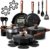 CAROTE 21pcs Ceramic Cookware Set, Pots and Pans Set