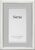 Siena Silver & Enamel Picture Frame, Tarnish Resistant Finish, Perfect Photo Frame for any End Table, Credenza, Shelf, or Nightstand, Silver Trim, White, 5×7