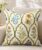 Embroidered Floral Throw Pillow Cover 18×18 Inch, Verdant Blooms