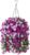 Artificial Flowers with Hanging Basket, Outdoor Faux Plants UV Resistant