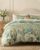 Bedsure PureWoven 100% Cotton Floral Duvet Cover Set, Queen, Green Garden