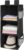 MAX Houser 3-Shelf Hanging Closet Organizer with 2 Velcro, Black