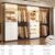 Aheaplus Closet System, 6-15Ft Closet Organizer with 8 Wooden Drawers,White