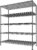 REIBII Heavy Duty 5-Tier Storage Shelves, 45.5”W for Kitchen Garage Retail