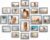 Pallene Picture Frames Collage Wall Decor Set of 20, Grey