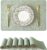 Leetaltree Reversible Faux Leather Placemats Set of 6, 12×17 Inch, Heat Resistant Waterproof Non-Slip Table Mats for Dining Kitchen, Mint Green